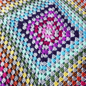 Granny Square Crochet Blanket