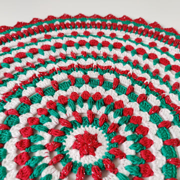 Holly Jolly Christmas Doily