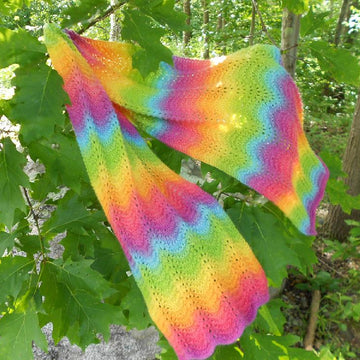 Rainbow Ripple Scarf