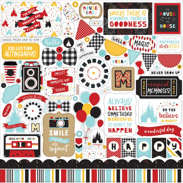 Echo Park Paper Magical Adventure 2 Cardstock Stickers 12"X12" - Elements