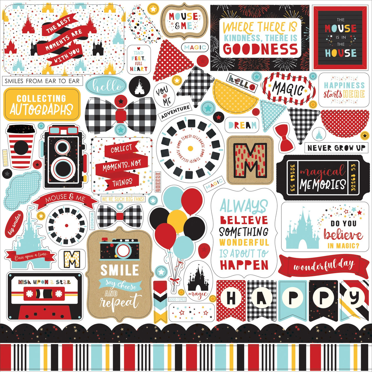 Echo Park Paper Magical Adventure 2 Cardstock Stickers 12"X12" - Elements
