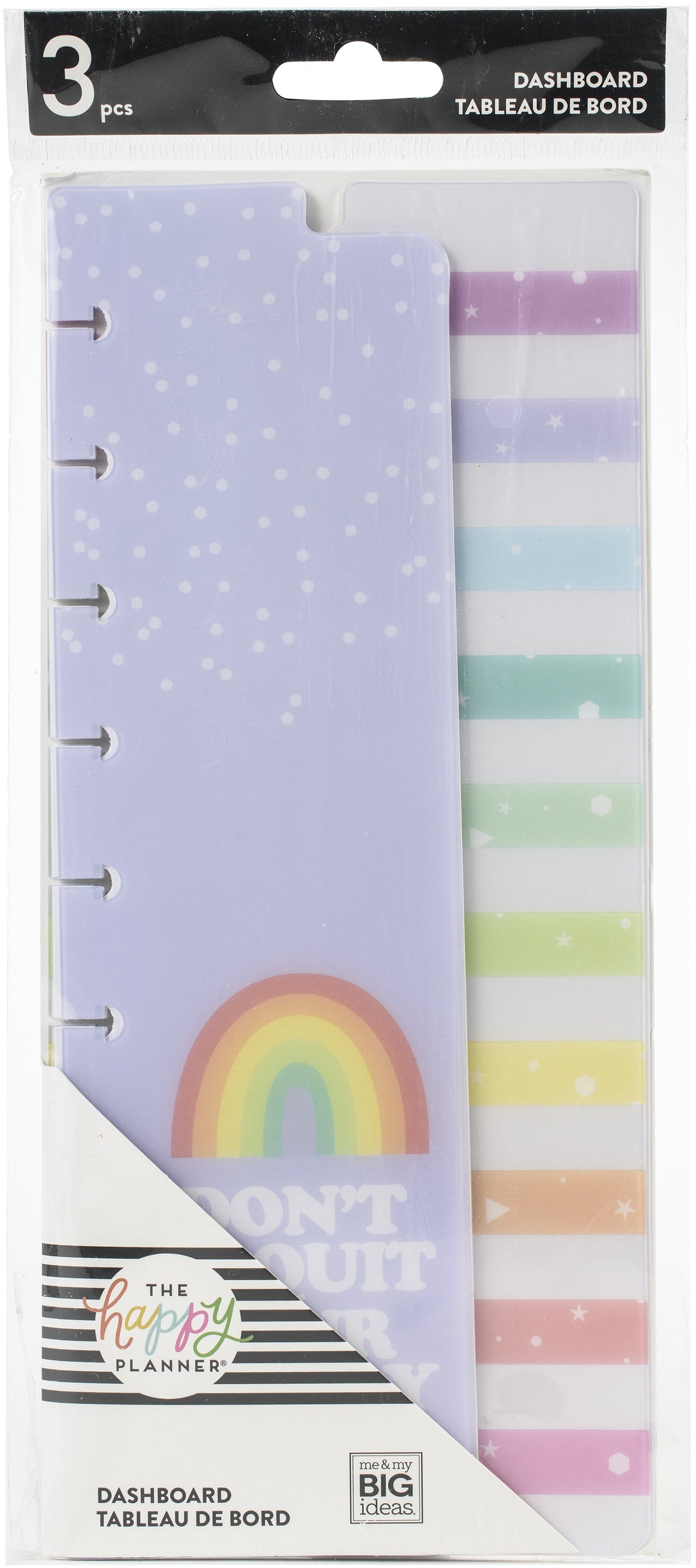 The Happy Planner Dashboards 10.87"X5.87" 3/Pkg - Rainbow