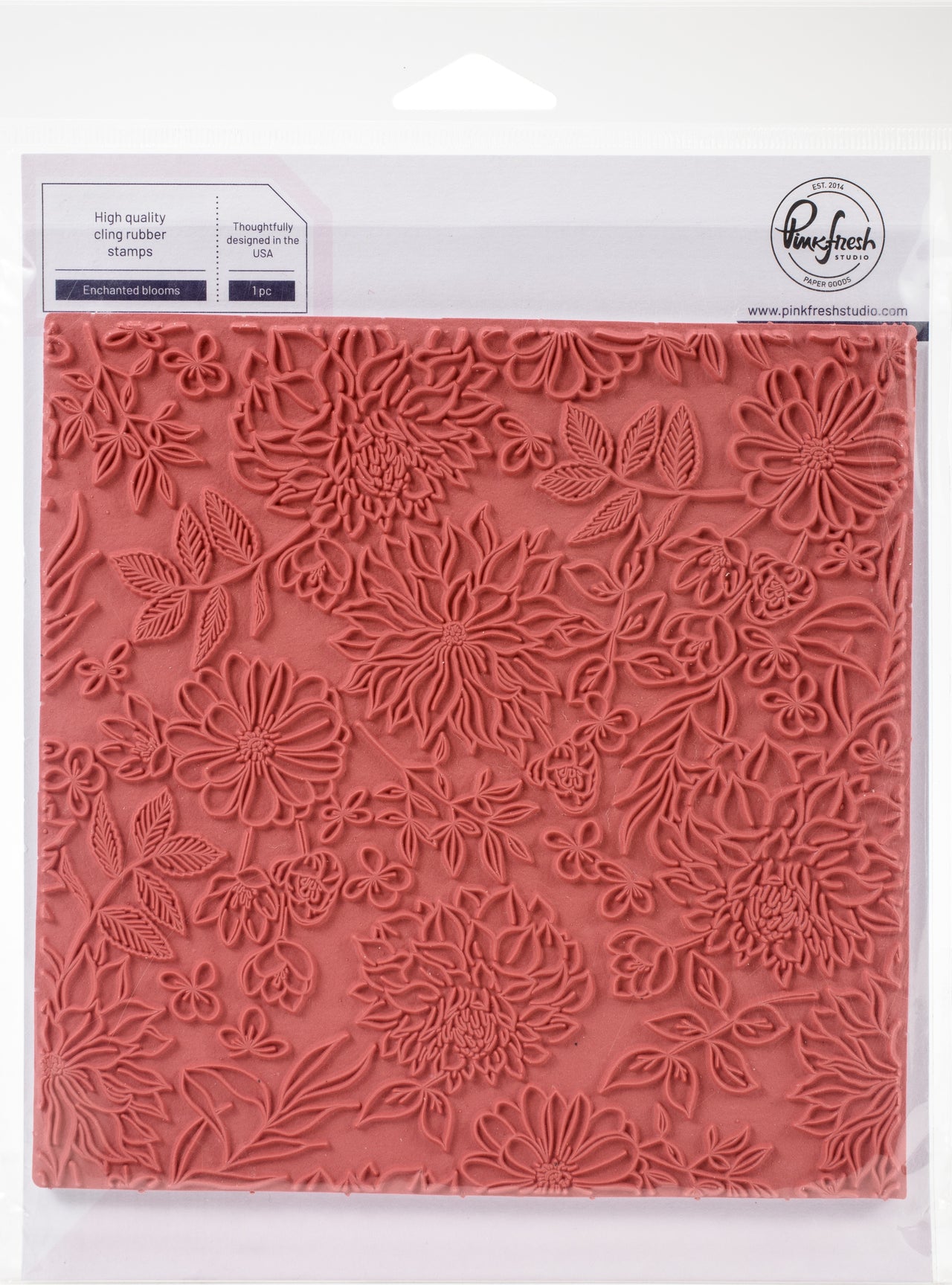 Pinkfresh Studio Cling Rubber Stamp Set 6"X6" - Enchanted Blooms