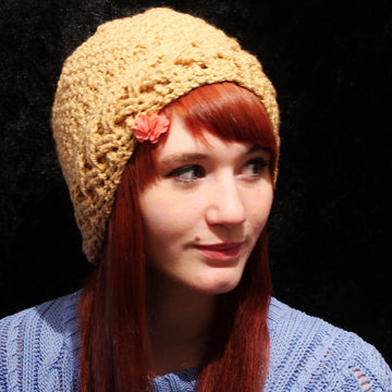 Cable Brim Hat and Cowl 2 in 1