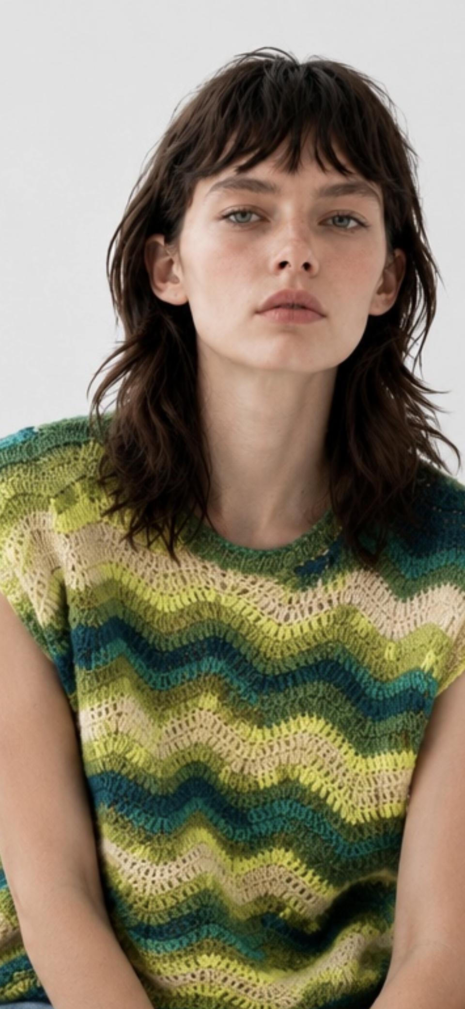 Wavelet Crochet Tank Top
