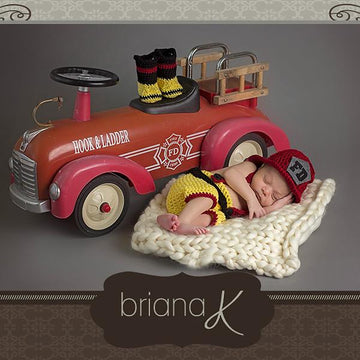 Newborn Firefighter Outfit