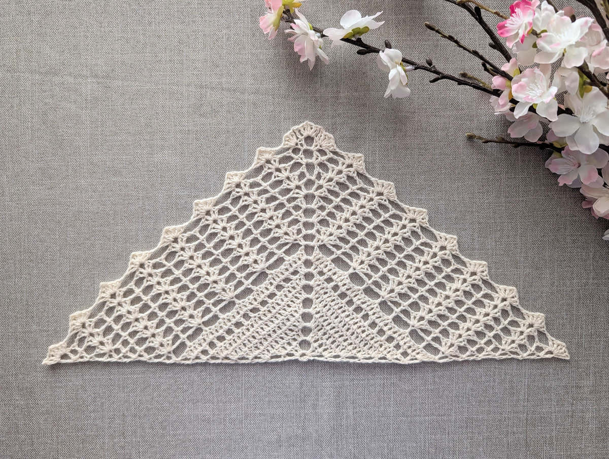 Triangle Lace Crochet Shawl #115