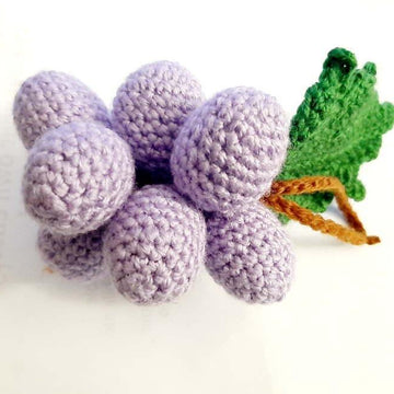 10 crochet fruits set