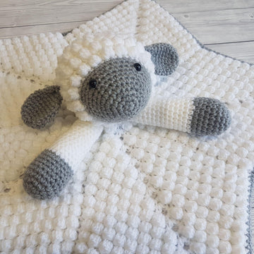 Snuggle Lamb Baby Lovey Security Blanket
