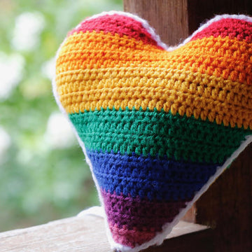 Rainbow Heart Plush
