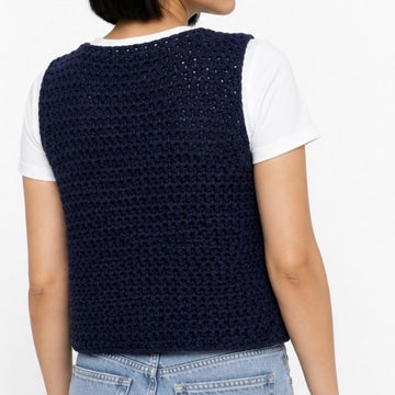Dense Stitch Crochet Waistcoat