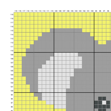 C2C Koala Graphgan Stroller Blanket Crochet Pattern Chart Intarsia