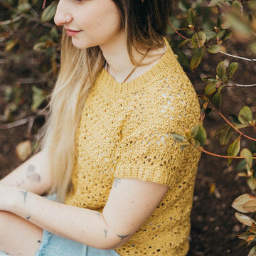 Charliese Summer Crochet Tee