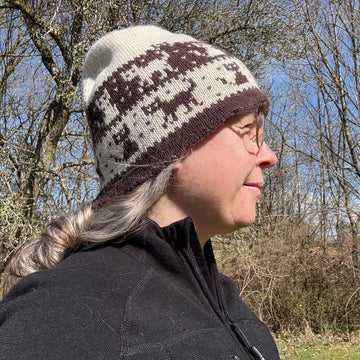Katte og hjerter beanie