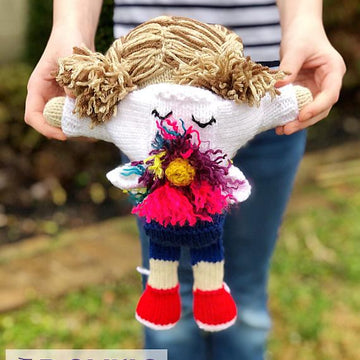Aubrie and Her Unicorn Sweater