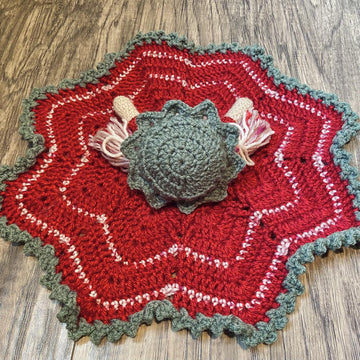 Strawberry doll lovey blanket