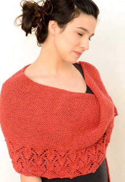Nobadeer Crescent Scarf/Shawl in Juniper Moon Farm Findley DK - Downloadable PDF