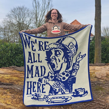 Mad Hatter | Alice in Wonderland Crochet Blanket