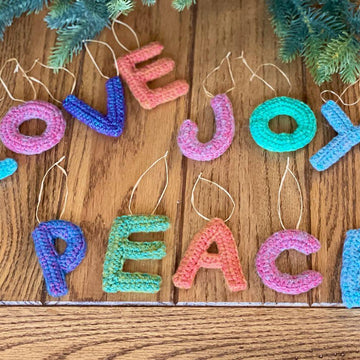 Christmas Letter Ornaments