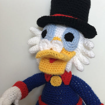 Rich Duck amigurumi doll