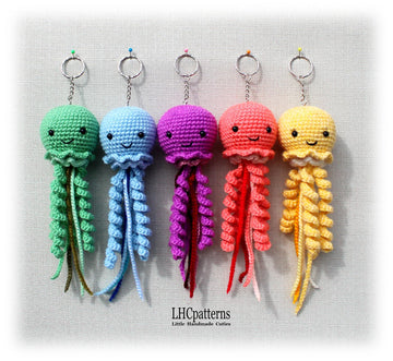 Jellyfish Keychain / Charm Crochet Pattern