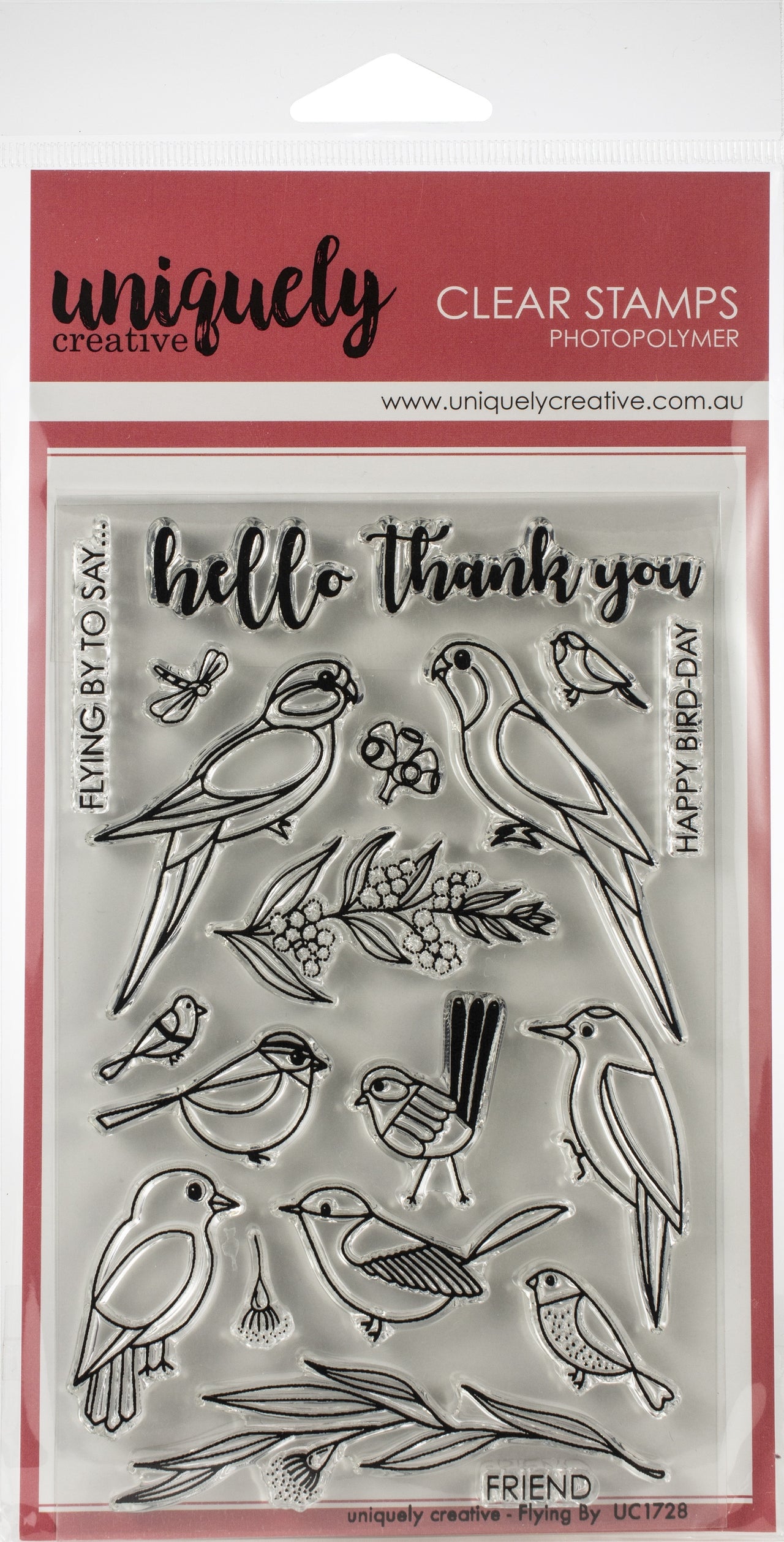 Uniquely Creative 4"X6" Clear Stamps 19/Pkg - Flying By