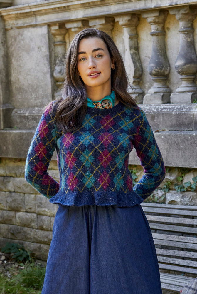 Fiona - Jumper Knitting Pattern For Women in Debbie Bliss Erin Tweed by Debbie Bliss
