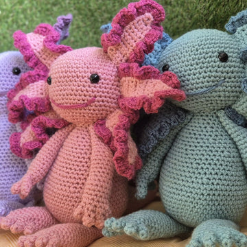 Axolotl Salamander Crochet Amigurumi Plush Doll