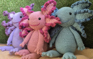 Axolotl Salamander Crochet Amigurumi Plush Doll