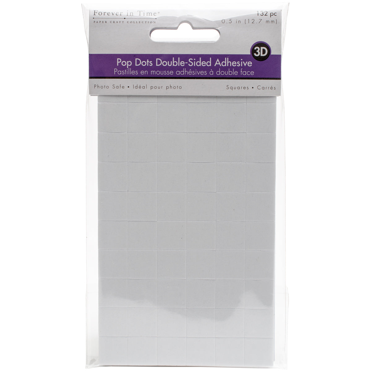 Multicraft Imports MultiCraft 3D Pop Dots Dual-Adhesive Foam Mounts - .5" Square 132/Pkg
