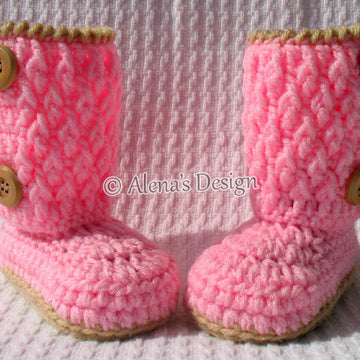 Two-Button Toddler Booties