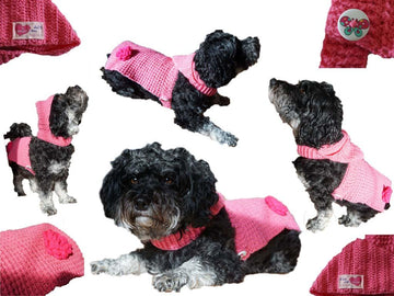 Häkelanleitung Hundemantel mit niedlicher Kapuze