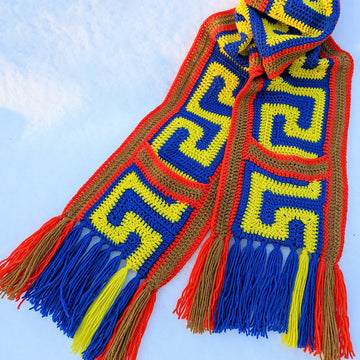 Meandros Pocket Scarf