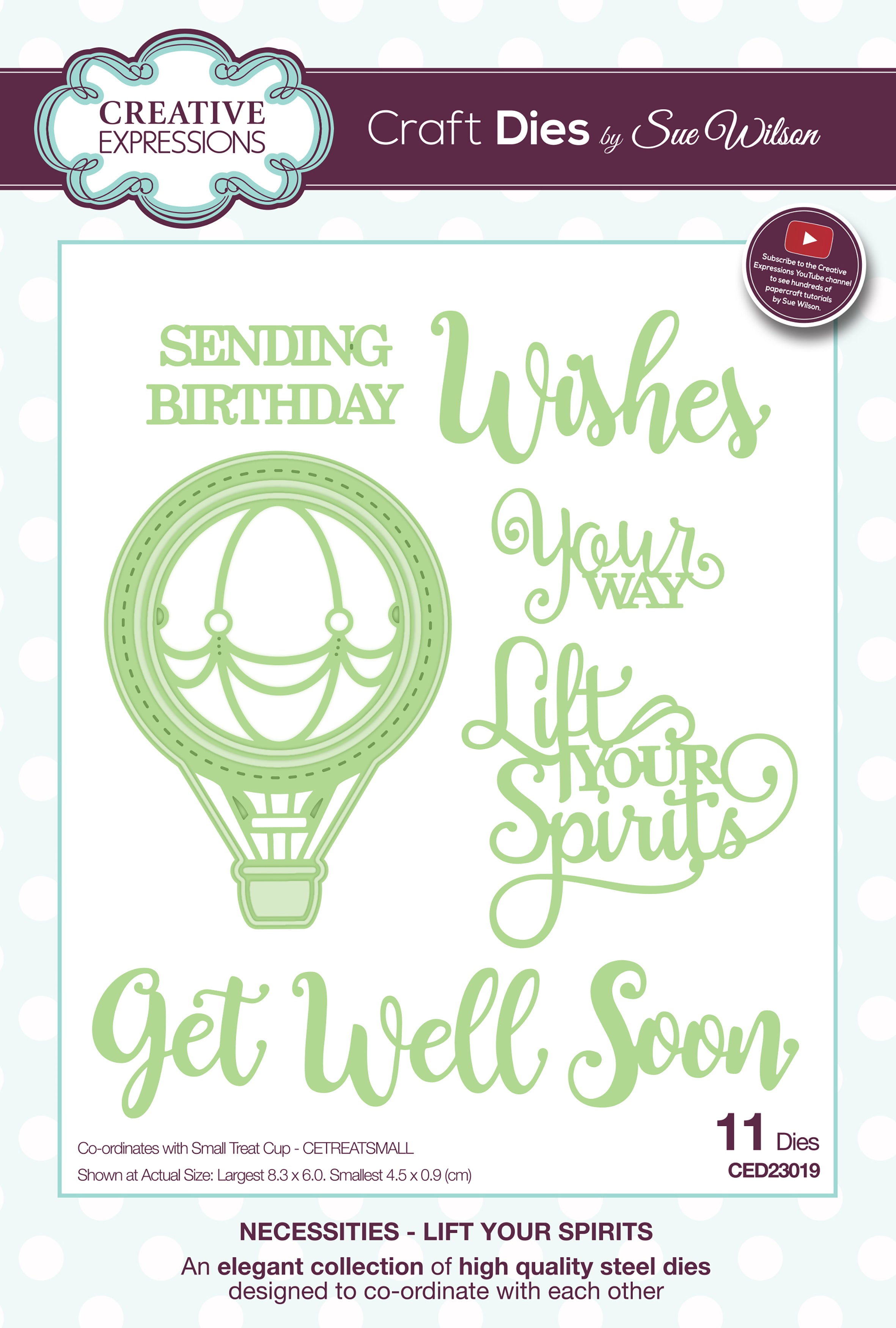Creative Expressions Craft Dies By Sue Wilson - Necessities-Lift Your Spirits