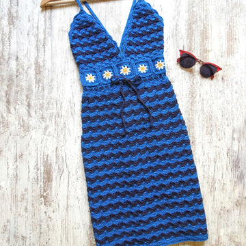 Crochet Floral Dress - UK Terms