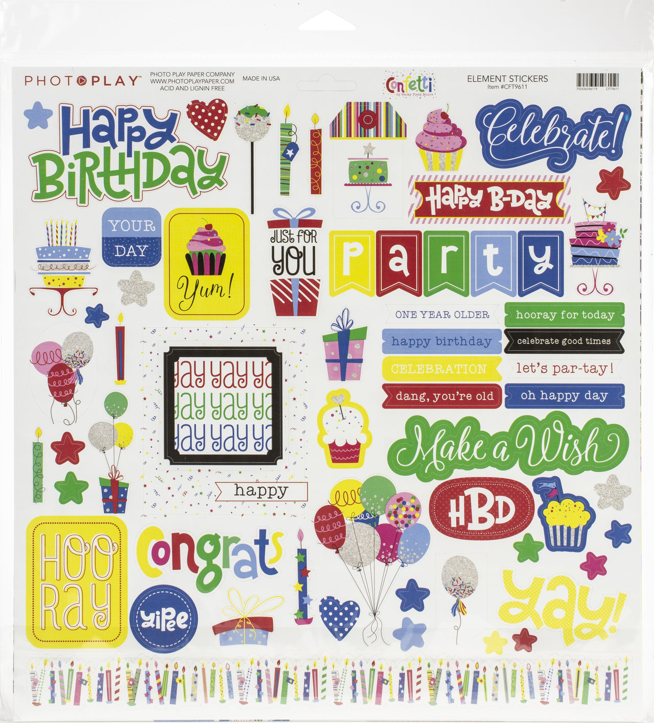 Photoplay Paper PhotoPlay Collection Pack 12"X12" - Confetti