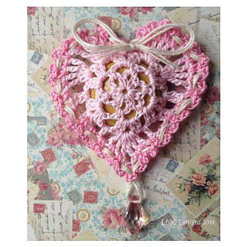 Valentine’s Victorian Heart Paperweight: Pink Collection