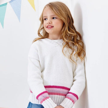 Bo Peep Happy Days Hooded Sweater in West Yorkshire Spinners - DBP0126 - Downloadable PDF