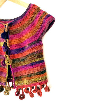 Dancing poppies cardigan