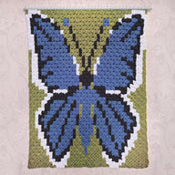 C2C - Holy Blue Butterfly - Corner to Corner Blanket