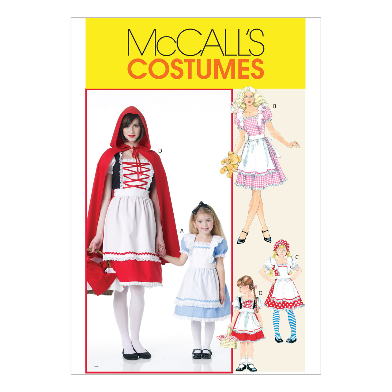 McCall's Misses'/Children's/Girls' Storybook Costumes M6187 - Sewing Pattern