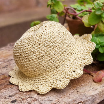 Raffia summer panama hat for adults and kids crochet pattern H1