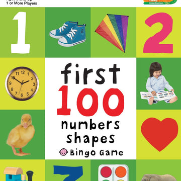 University Games First 100 Numbers, Colors And Shapes Bingo - 605781