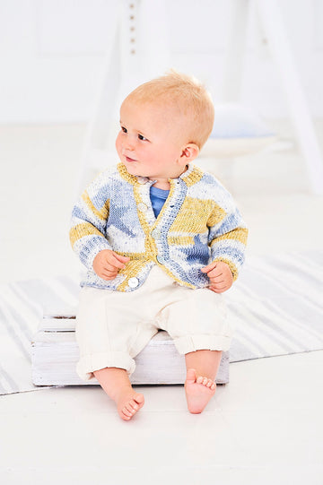 Jumper and Cardigan in Stylecraft Bambino Prints & Bambino DK - 9745 - Downloadable PDF