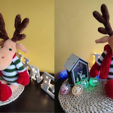 Crochet Pattern Large Forest Deer