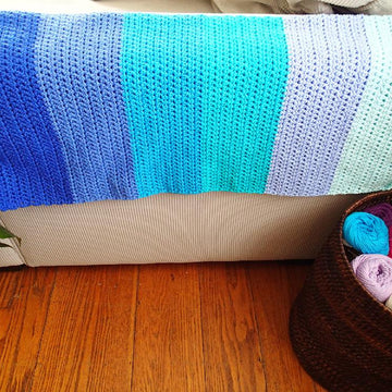 Ombre Blue Sky Baby Blanket