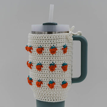 Strawberry Crochet Stanley Quencher Cover