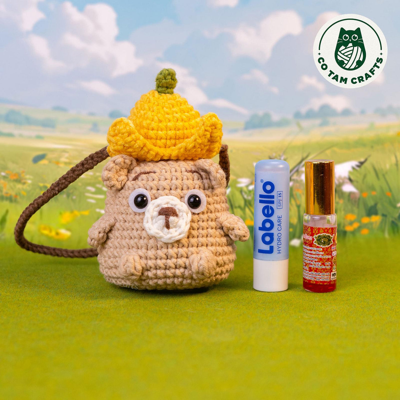 Bear Lip Balm Keychain