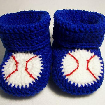 Baseball Baby Booties