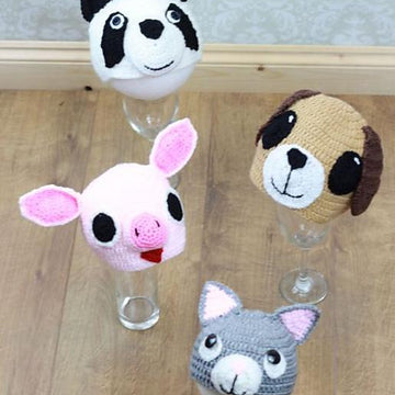 Crochet Pattern Animal Hats  #175